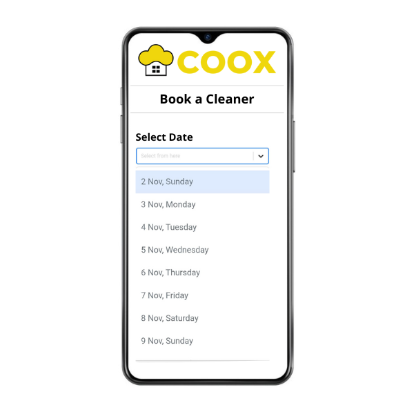 1. Select Event Date