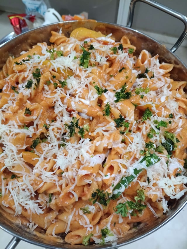 Delicious Pasta in Pink Sauce prepared by COOX