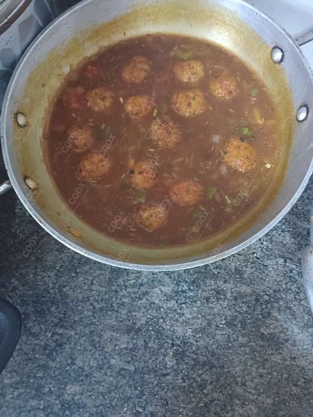 Delicious Veg Manchurian (Gravy) prepared by COOX
