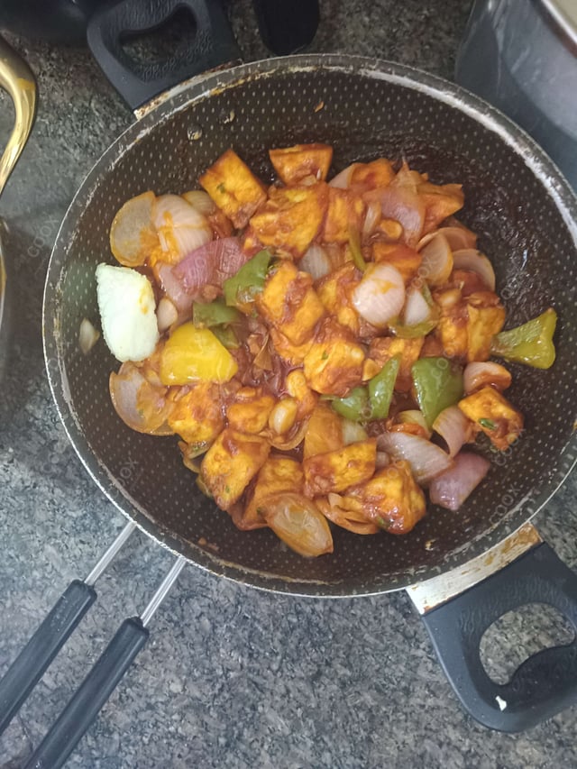 Delicious Chilli Paneer (Dry) prepared by COOX