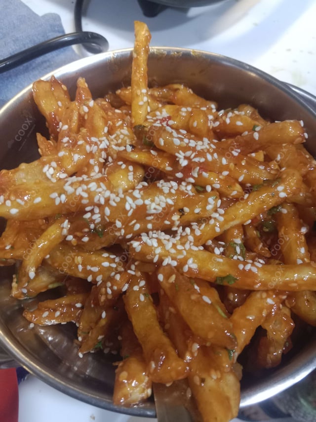 Delicious Honey Chilli Potato prepared by COOX