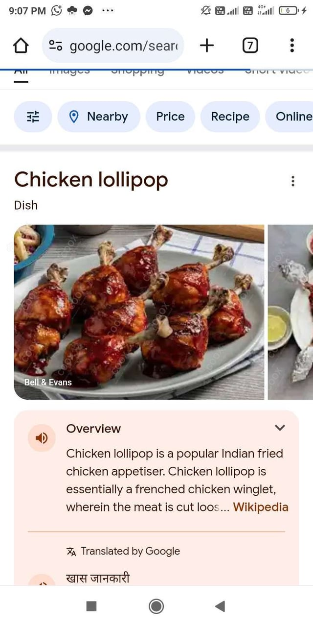 Delicious Chicken Lollipop prepared by COOX