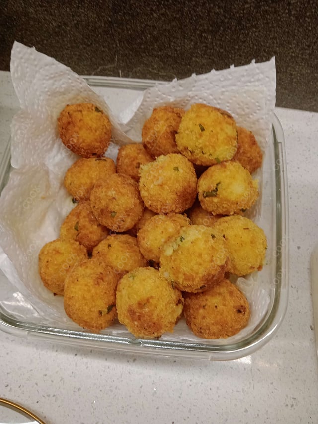 Delicious Fried Cheese Balls prepared by COOX