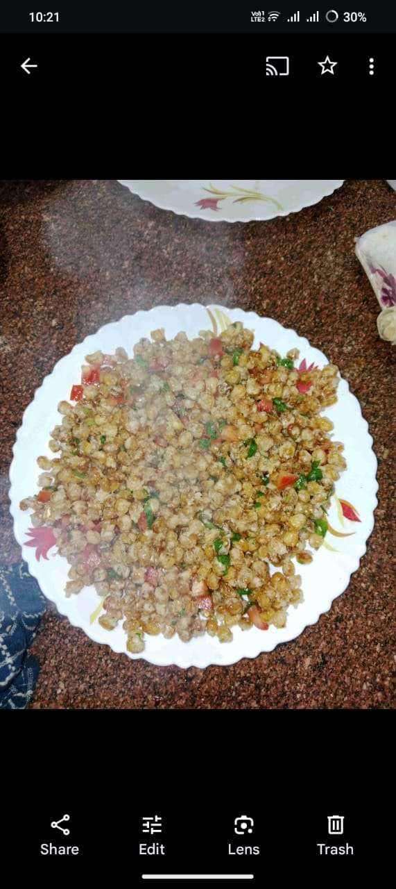 Delicious Corn Chaat prepared by COOX