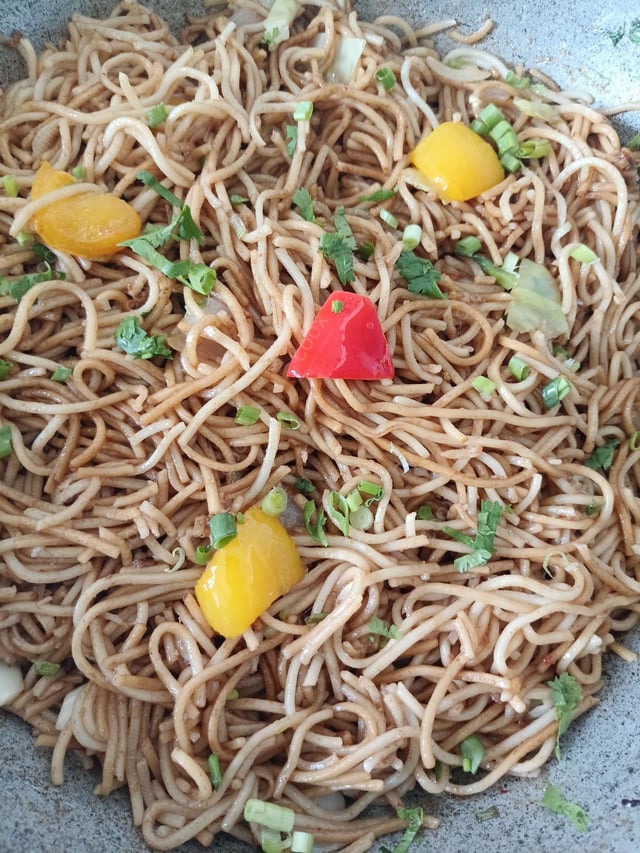 Delicious Veg Hakka Noodles prepared by COOX