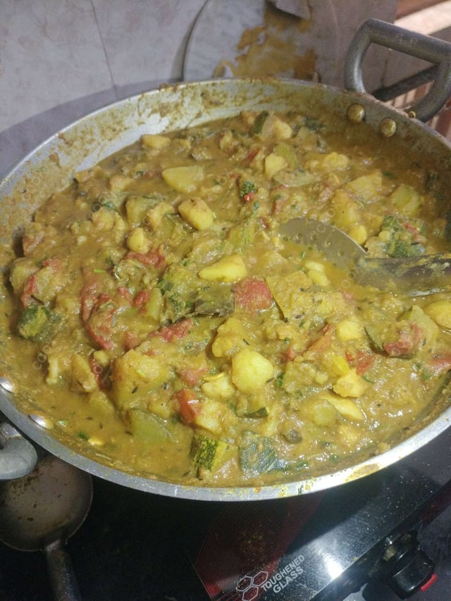Delicious Kaddu ki Sabzi (Sitafal) prepared by COOX