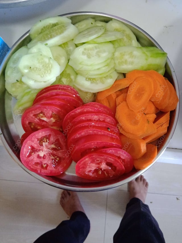Delicious Salad, Papad prepared by COOX
