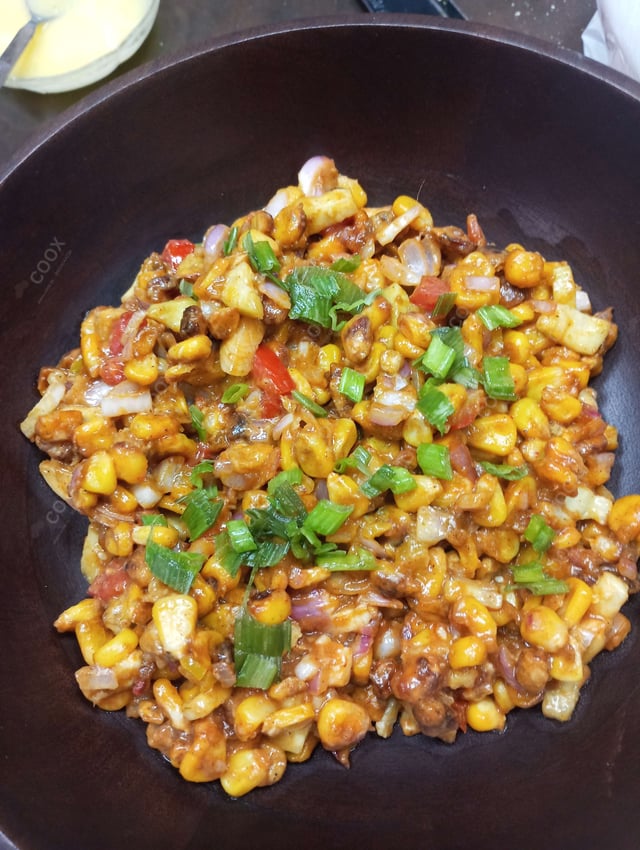 Delicious Corn Chaat prepared by COOX