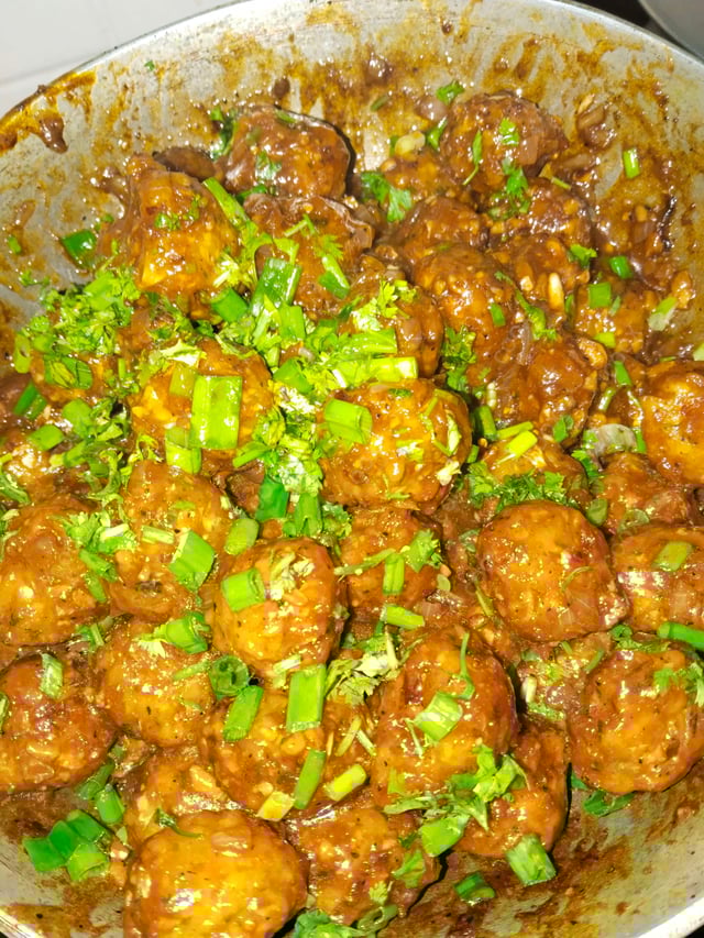 Delicious Veg Manchurian (Dry) prepared by COOX