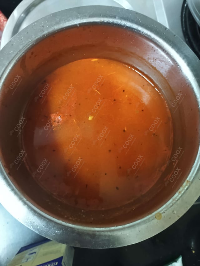 Delicious Tomato Basil Soup prepared by COOX