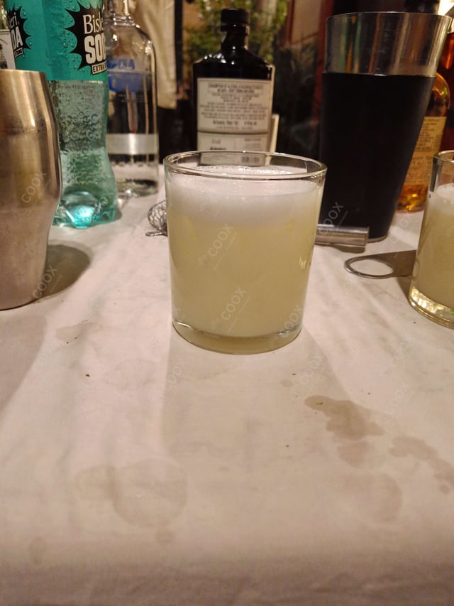 Delicious Whiskey Sour prepared by COOX