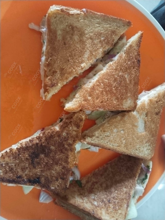 Delicious Veg Grilled Sandwiches prepared by COOX
