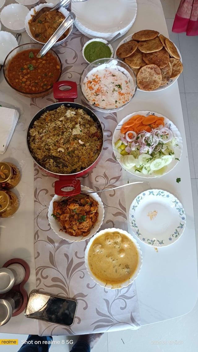Delicious Salad, Papad prepared by COOX