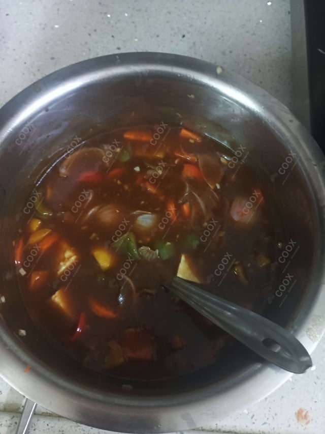 Delicious Mix Veg in Hot Garlic Sauce prepared by COOX