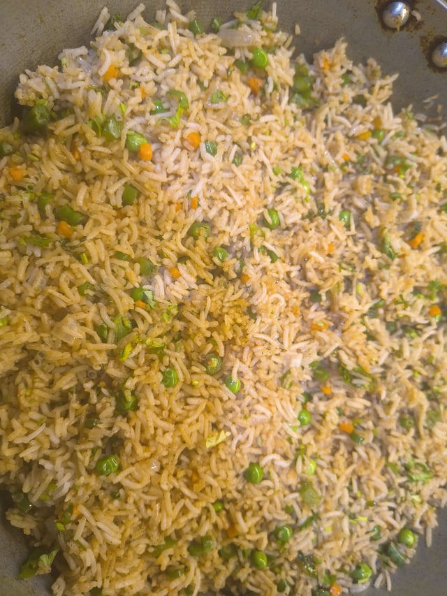 Delicious Veg Fried Rice prepared by COOX
