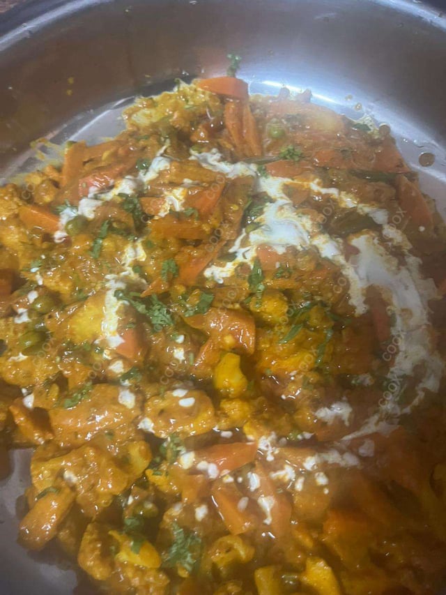 Delicious Veg Jalfrezi prepared by COOX