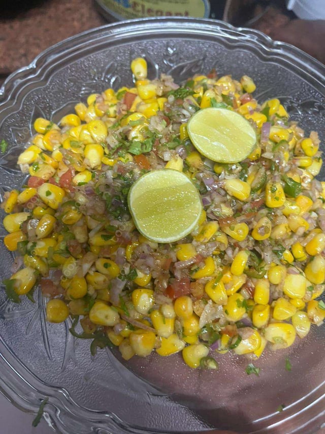 Delicious Corn Chaat prepared by COOX