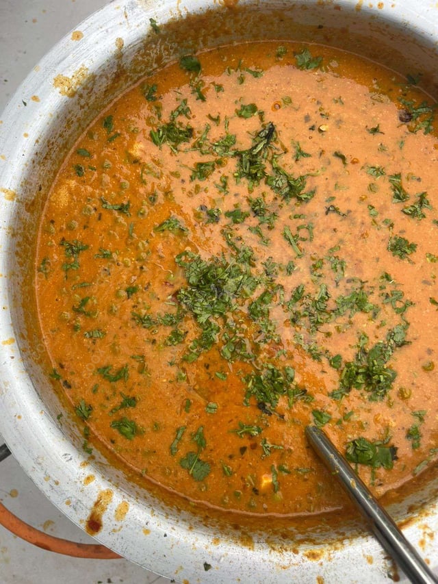 Delicious Matar Paneer prepared by COOX
