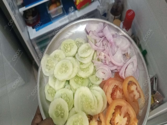 Delicious Salad, Papad prepared by COOX