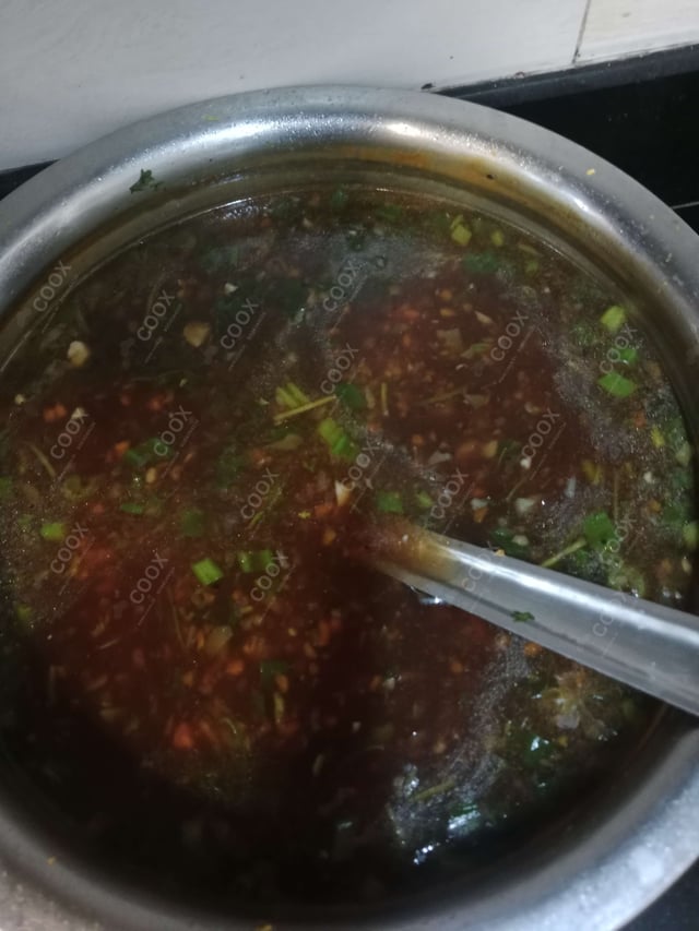 Delicious Vegetable Manchow Soup prepared by COOX