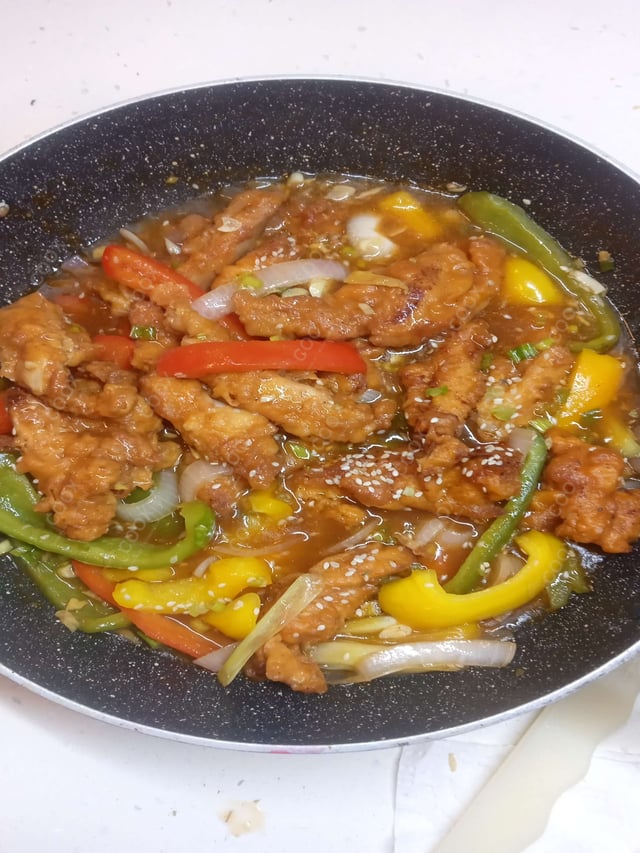 Delicious Chicken Sweet & Sour prepared by COOX