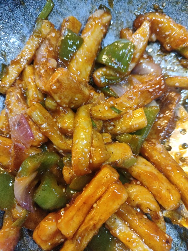 Delicious Honey Chilli Potato prepared by COOX