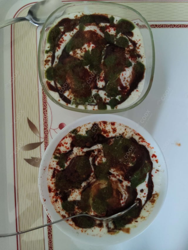 Delicious Dahi Bhalla prepared by COOX