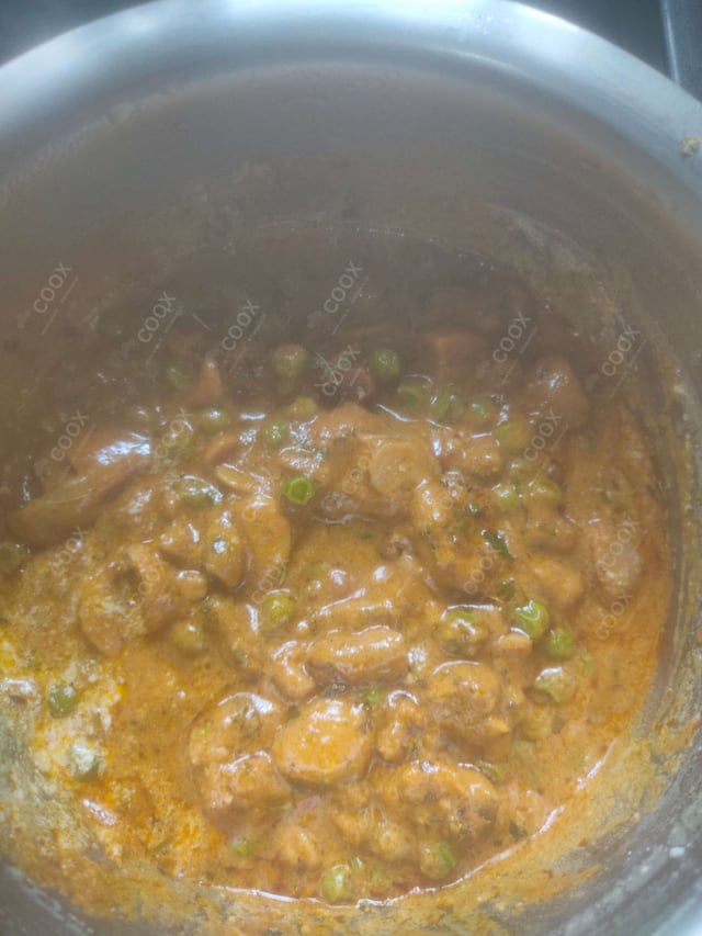 Delicious Matar Mushroom prepared by COOX