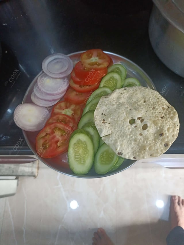 Delicious Salad, Papad prepared by COOX