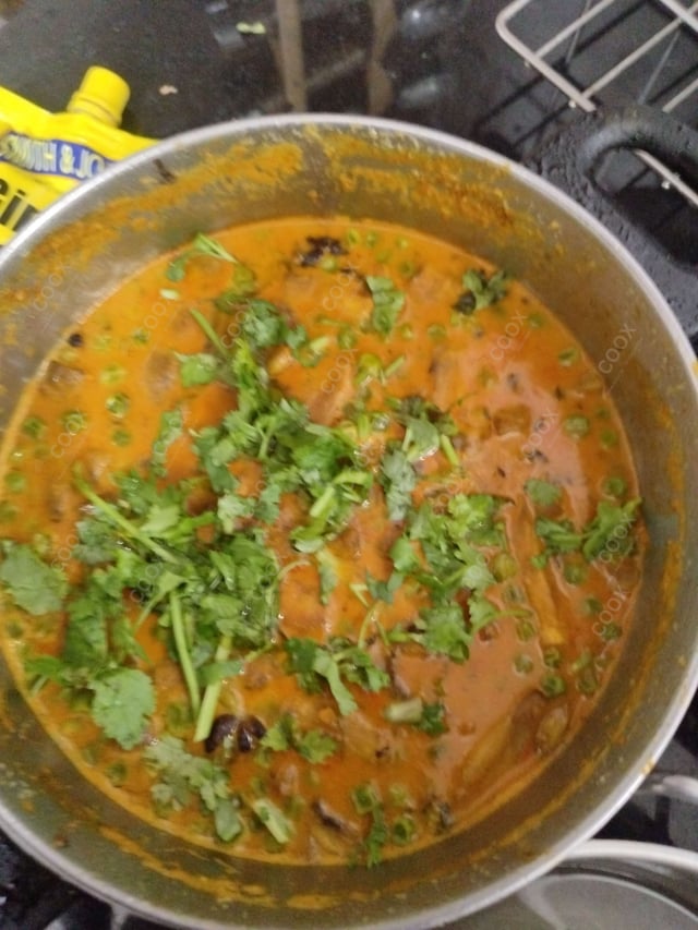 Delicious Matar Mushroom prepared by COOX