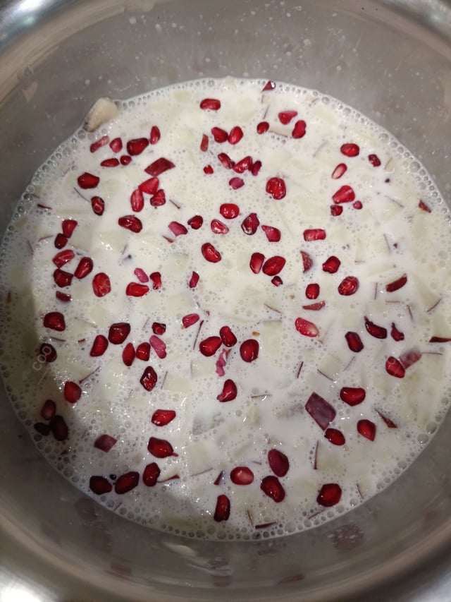 Delicious Fruit Cream prepared by COOX