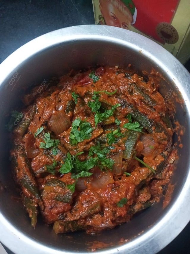 Delicious Bhindi do Pyaza prepared by COOX