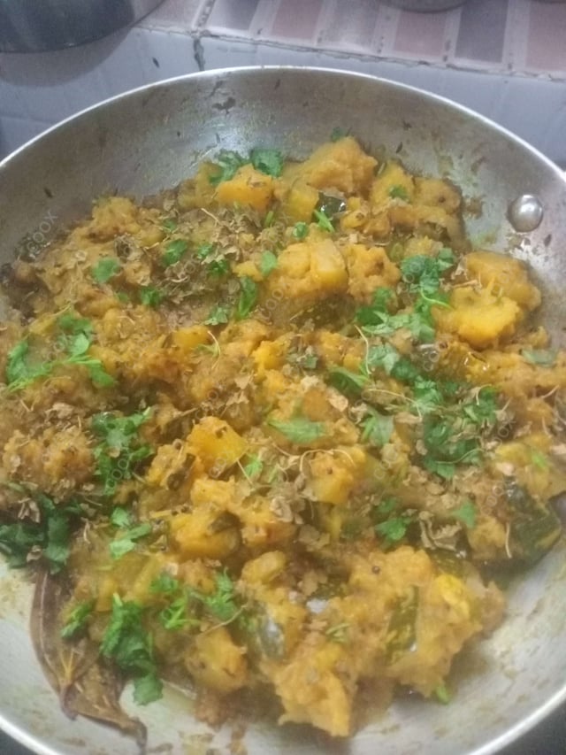 Delicious Kaddu ki Sabzi (Sitafal) prepared by COOX