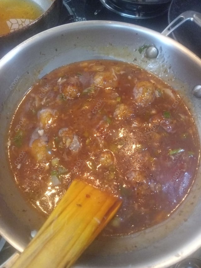 Delicious Veg Manchurian (Gravy) prepared by COOX