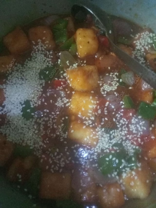 Delicious Chilli Paneer (Gravy) prepared by COOX
