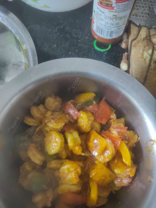 Delicious Butter Garlic Prawns prepared by COOX