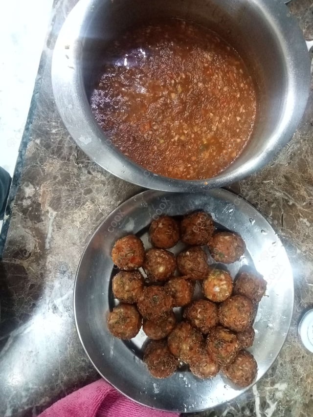 Delicious Veg Manchurian (Gravy) prepared by COOX