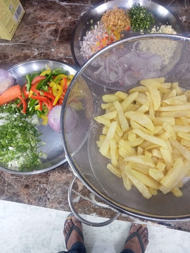 Delicious Honey Chilli Potato prepared by COOX