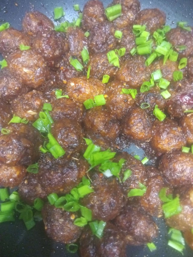 Delicious Veg Manchurian (Dry) prepared by COOX