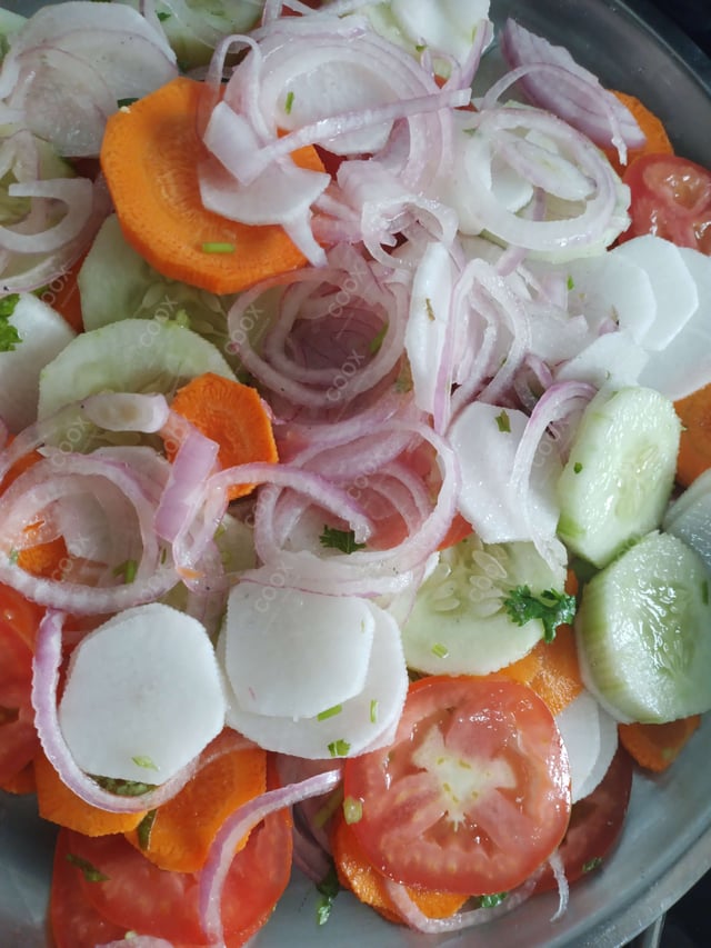 Delicious Salad, Papad prepared by COOX
