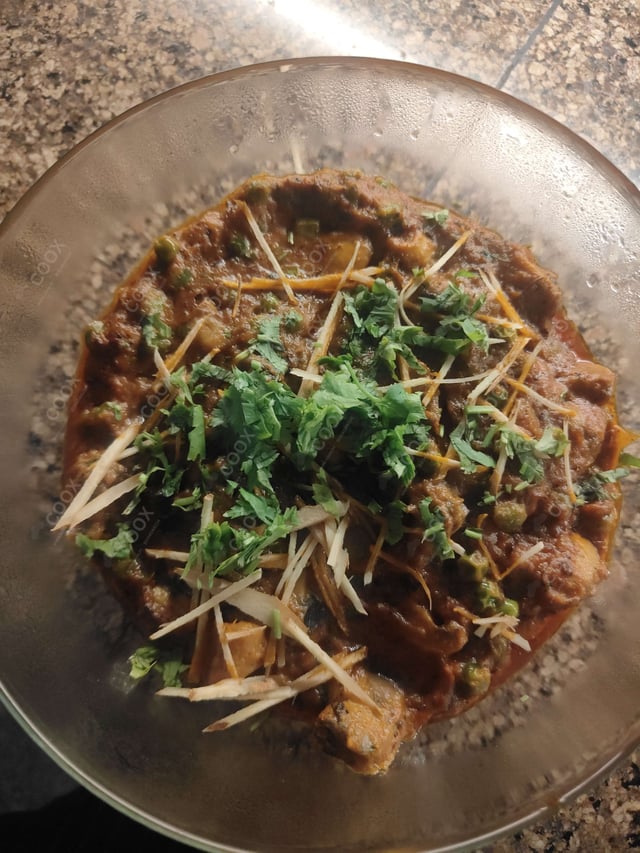 Delicious Matar Mushroom prepared by COOX