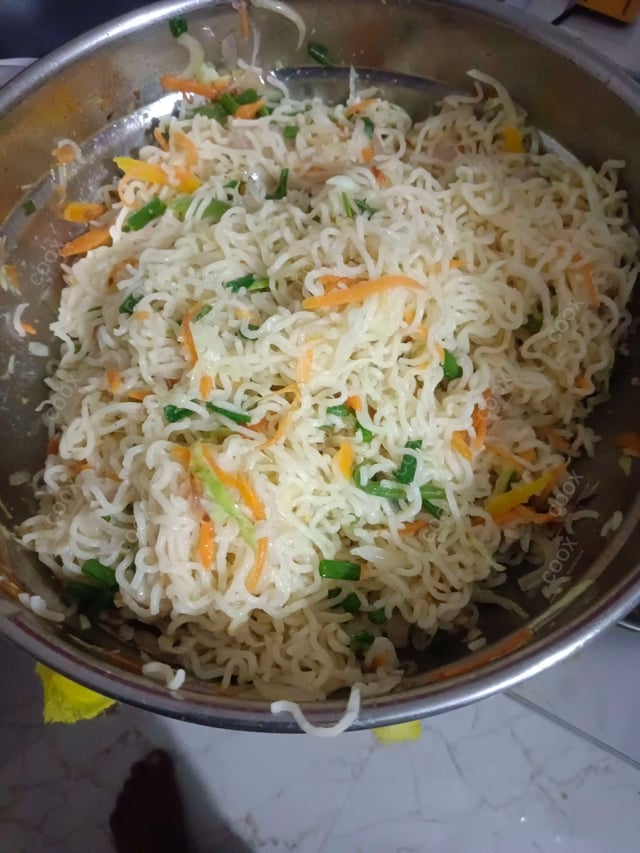 Delicious Veg Hakka Noodles prepared by COOX