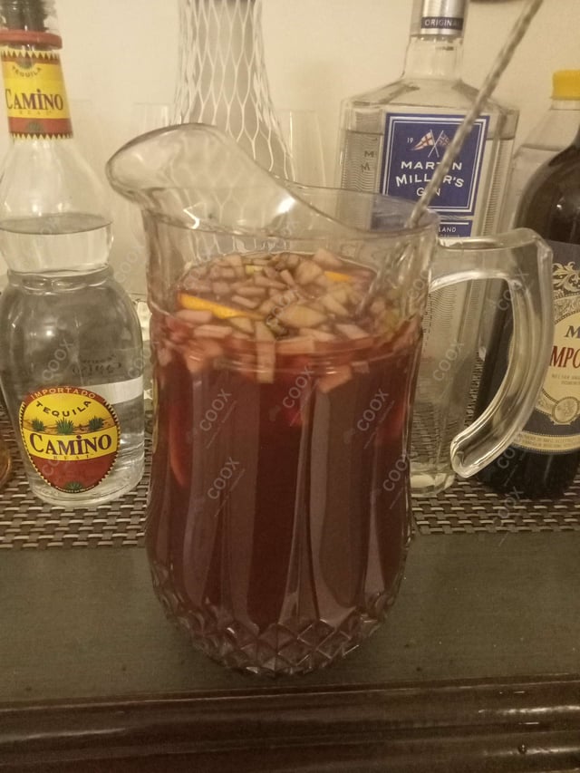 Delicious Red Wine Sangria  prepared by COOX