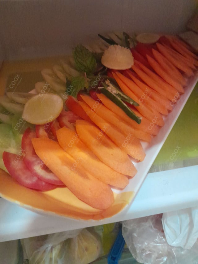 Delicious Salad, Papad prepared by COOX