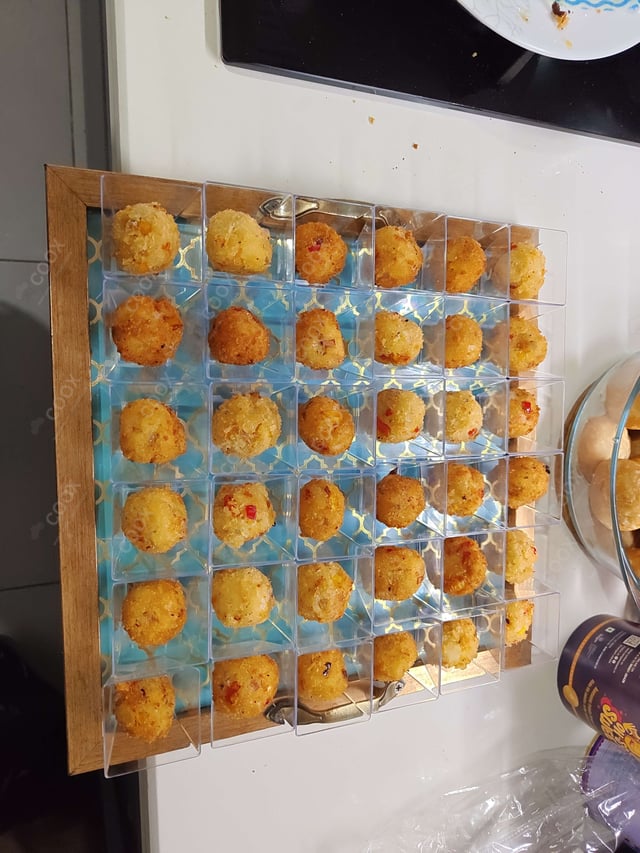 Delicious Fried Cheese Balls prepared by COOX