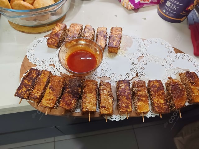 Delicious Thai Paneer Satay prepared by COOX