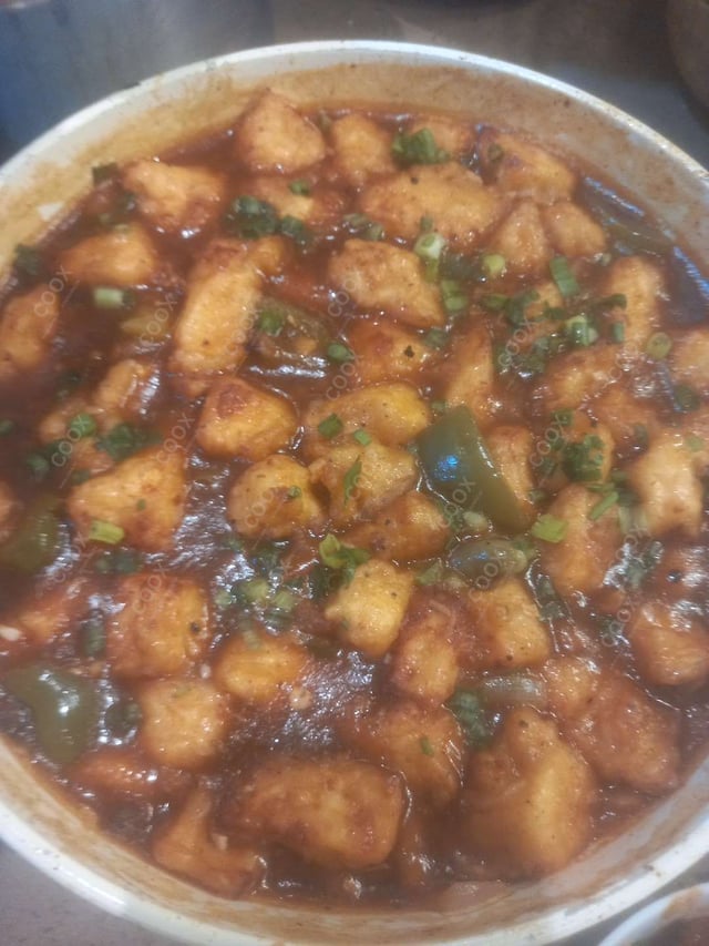 Delicious Chilli Paneer (Gravy) prepared by COOX