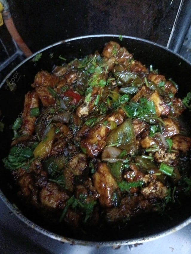 Delicious Chilli Paneer (Dry) prepared by COOX