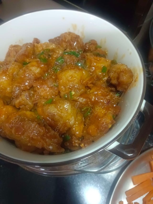 Delicious Veg Manchurian (Dry) prepared by COOX