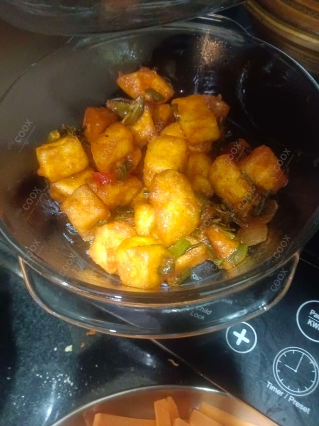 Delicious Chilli Paneer (Dry) prepared by COOX
